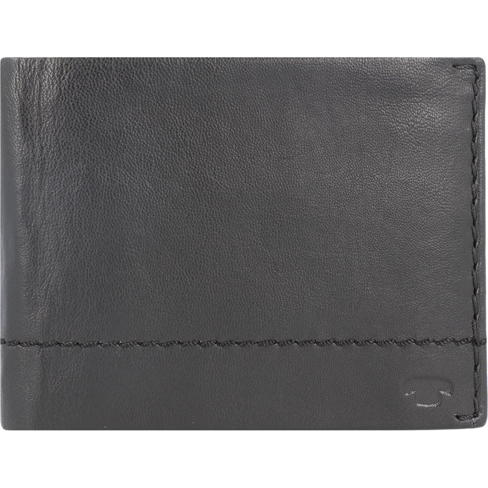 Tom Tailor, Herren, Portemonnaie, Kai Geldbörse RFID Leder 12 cm, Schwarz