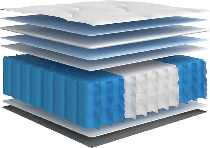 Actual product image vidaXL Taschenfederkern-Matratze (Foam core, 140 x 200 cm)