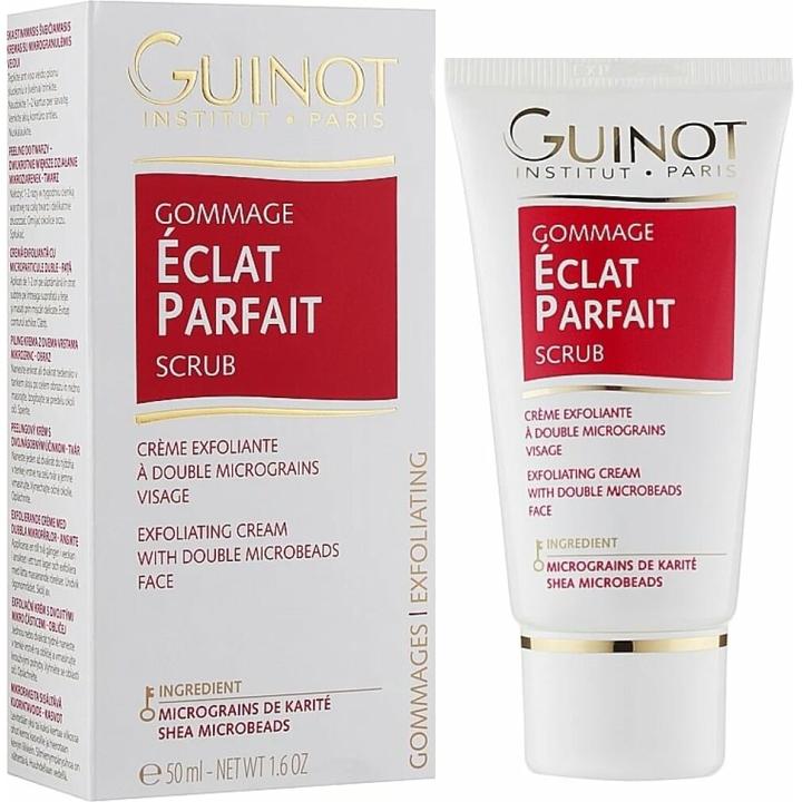 Actual product image Guinot Gommage Eclat Parfait Perfect Radiance Exfoliating Face Cream 50ml (Cleaning cloths, 50 ml)