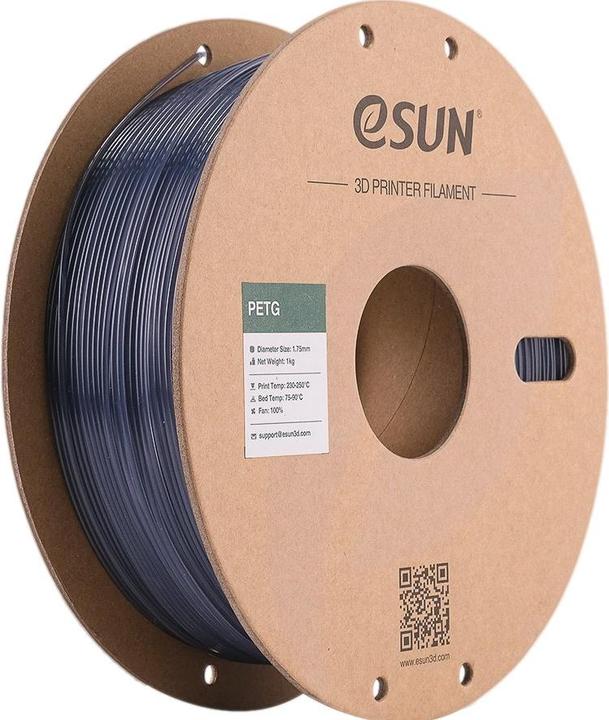 Actual product image eSUN PETG Grey Transparent Filament 1.75mm 1Kg (PET, PETG, 1.75 mm, 1000 g)