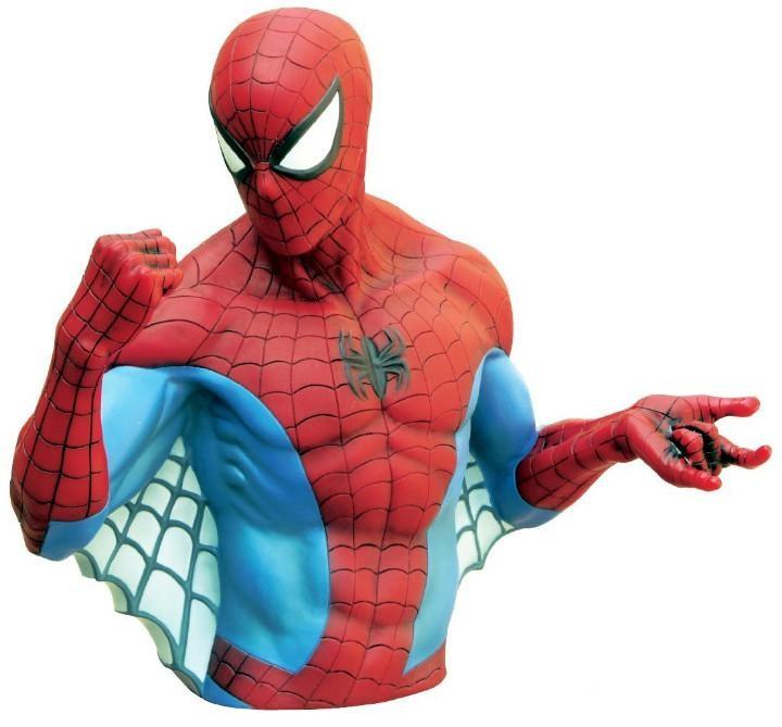 Actual product image Monogram Marvel - Tirelire Buste Spider-Man (Metallic Ver.) 20cm