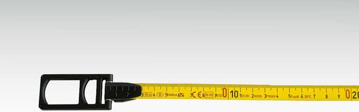 Actual product image Stabila Tape measure BM 50 P 10 m polyamide coated measuring tape universal hook (10 m)