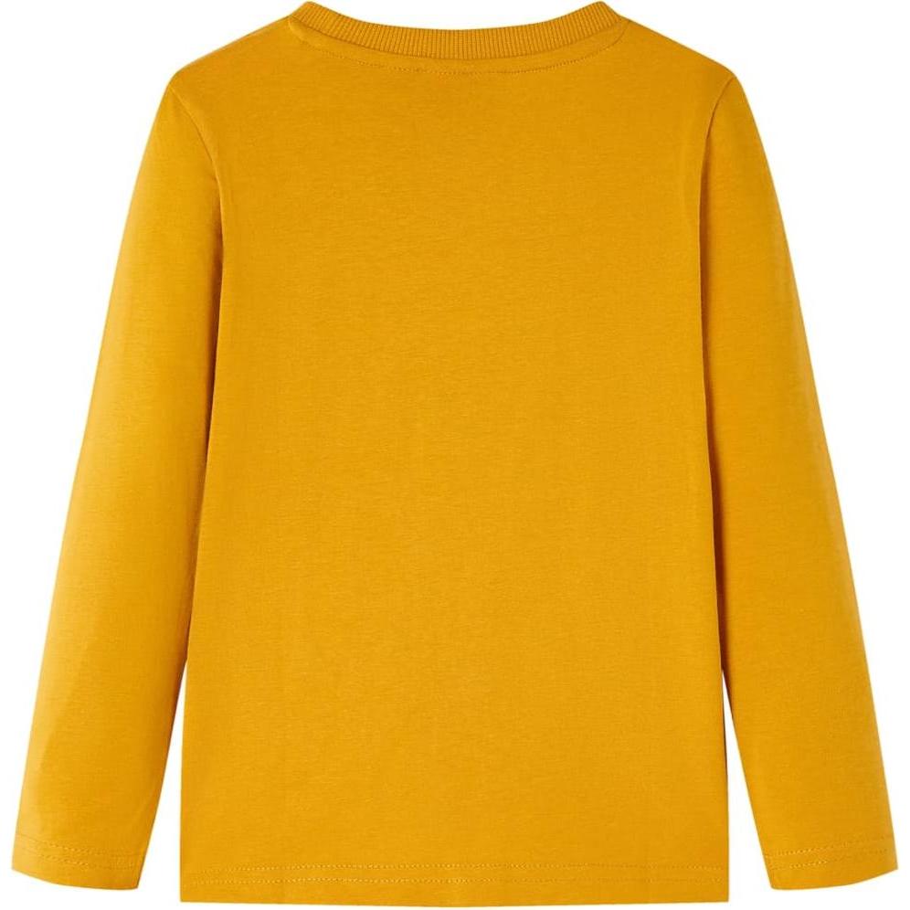 Thumbnail - VidaXL, Jungen, Shirt, Kinder-Langarmshirt Ocker 116,Material: 100, Gelb, (116)