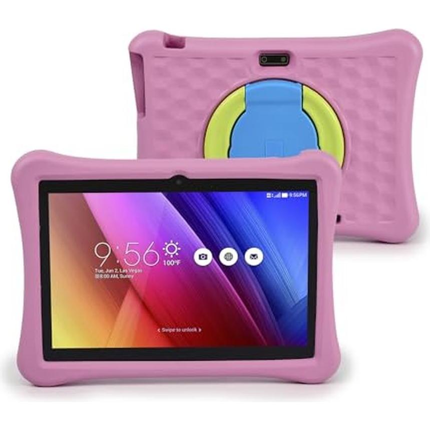 Goki Kinder-Tablet mit WLAN, Android 12, 10 Zoll Display, Quad-Core, 4 GB RAM, 64 GB, Dual-Kamera (10