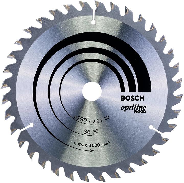 Image du produit Bosch Professional Zubehör Lame de scie circulaire PRO Wood, 190 x 2.6 x 20 mm