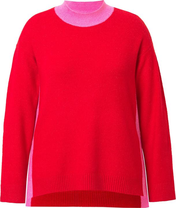 Actual product image Ulla Popken Color Block Long Sleeve Sweater (58)