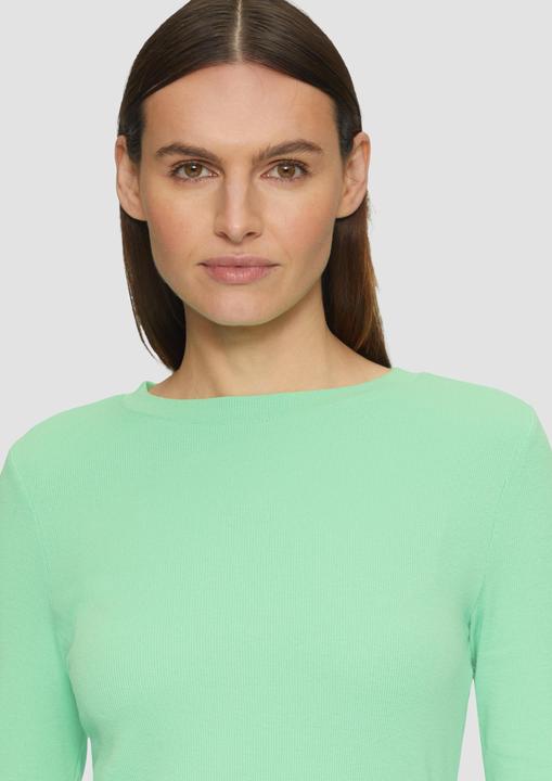 Actual product image S.Oliver T-Shirt Geripptes Langarmshirt im Slim Fit (46)