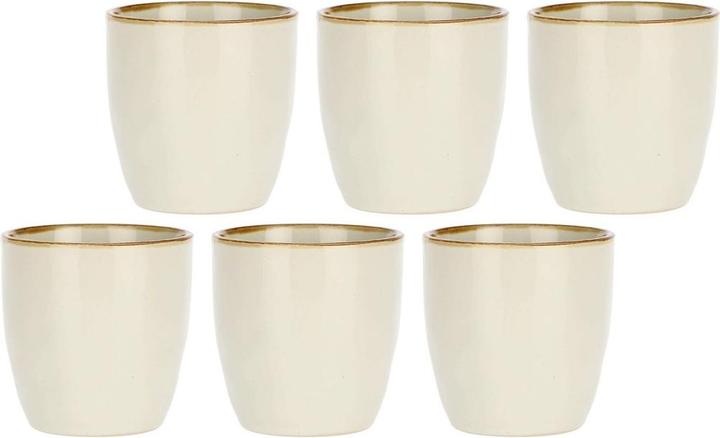 Produktbild Lumarko ROSE&TULIPANI CONCERTO IVORY Set mit 6 Kaffeetassen 100 ml