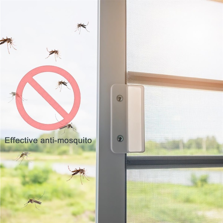 Produktbild Intirilife Fliegennetz in Grau Breite 120cm (120 x 100 cm)