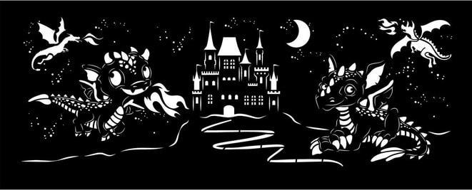 Actual product image Ursus Silhouette lantern /"Dragon/"