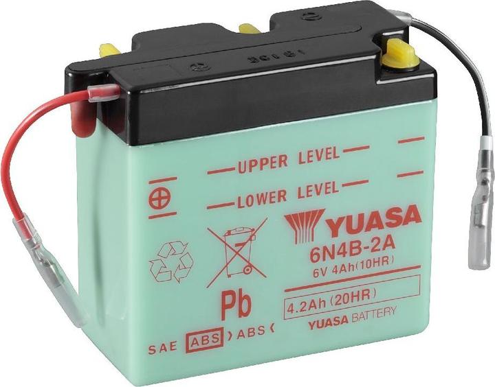 Produktbild Yuasa Motorradbatterie 6V 4Ah (6 V, 4 Ah)