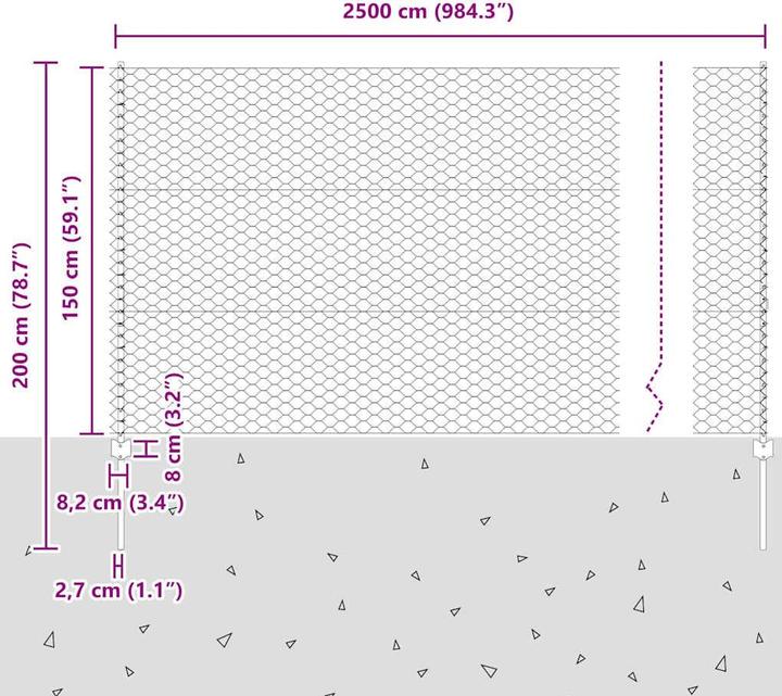 Produktbild vidaXL Aussenbarriere