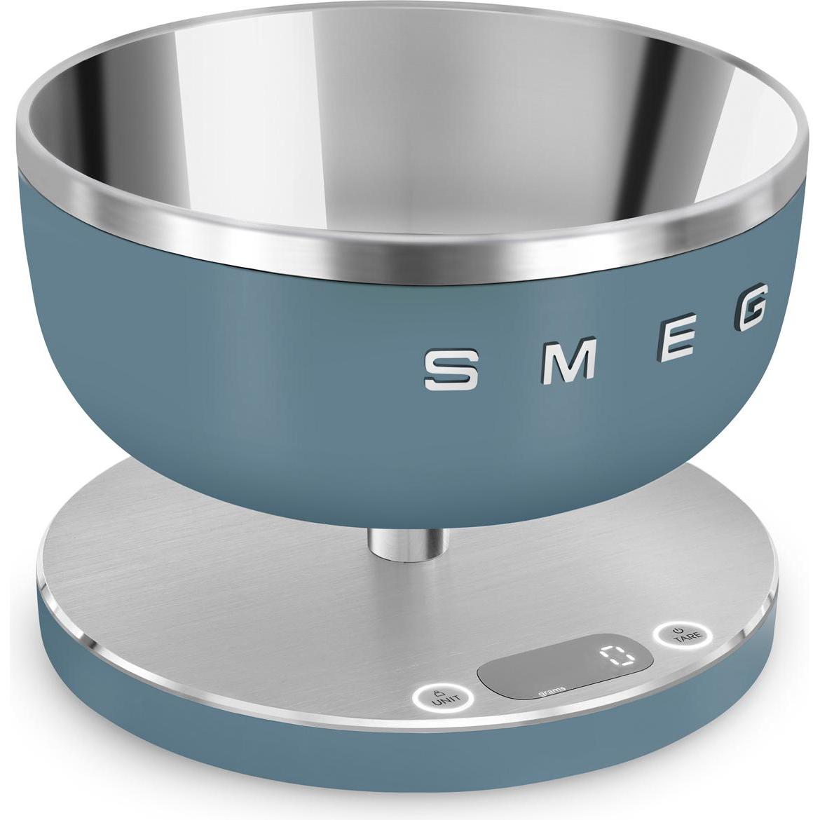 Smeg KSC01SBMWW, Keukenweegschaal, Blauw, Grijs, Zilver