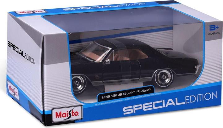 Produktbild Maisto Buick Riviera 1965 1/24 schwarz