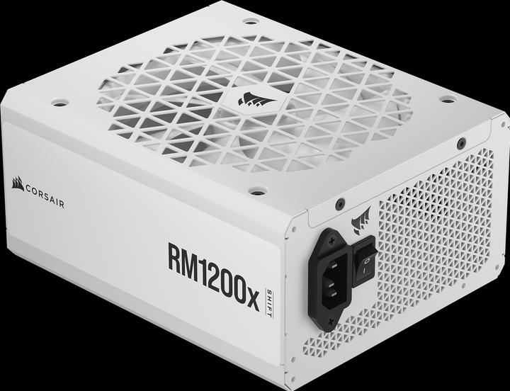 Immagine prodotto Corsair RMx Shift White Series, RM1200x Shift White, 1200 Watt, certificazione 80 PLUS GOLD, alimentazione (1200 W)