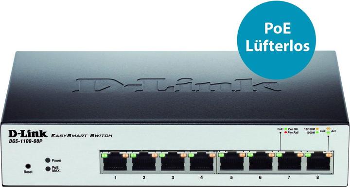Produktbild D-Link Dgs-1100-08p (8 Ports)