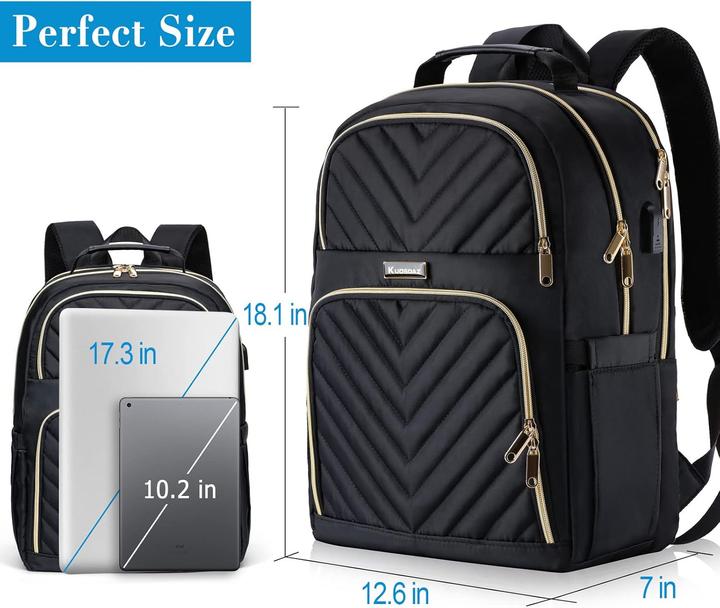 Actual product image Only-Bags.Store School Backpack Teenager with USB Charging Port, Laptop Backpack Stylish Daypack Waterproof for the (30 l)
