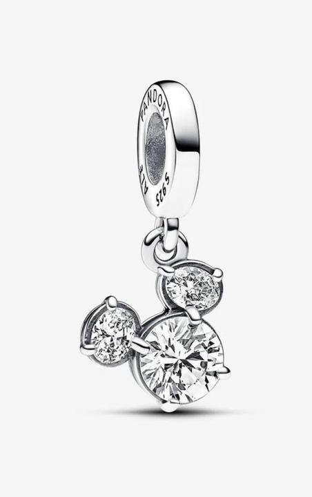 Actual product image Pandora Disney Mickey Mouse Sparkling Head Silhouette Charm (Sterling silver 925)