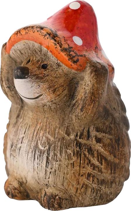 Actual product image Country Living Hedgehog With Toadstool Hat Ornament