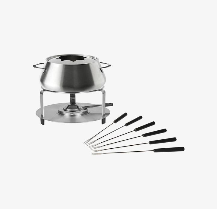Produktbild Stöckli Fonduegarnitur Set silberfarben (Fondue Bourguignonne, Fondue Chinoise)