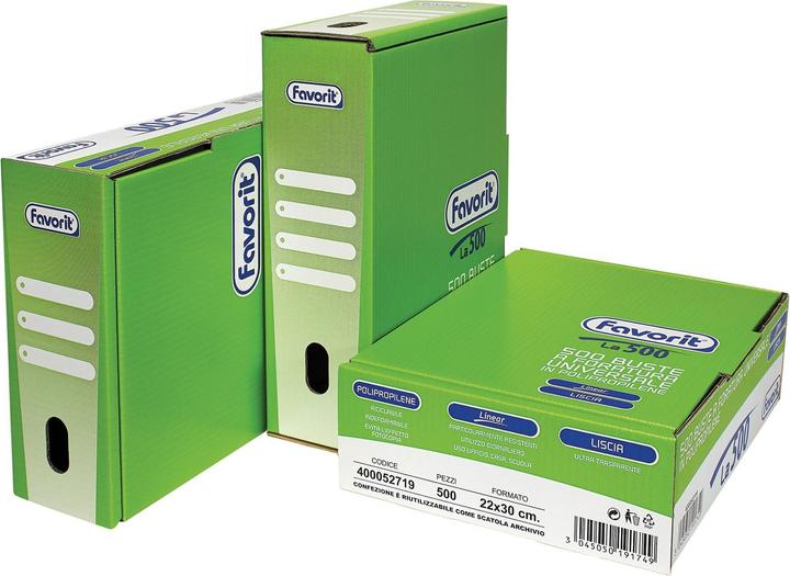 Favorit Feuille de protection La500 210 x 297 mm (A4) Polypropylène (PP) 500 pièce(s)