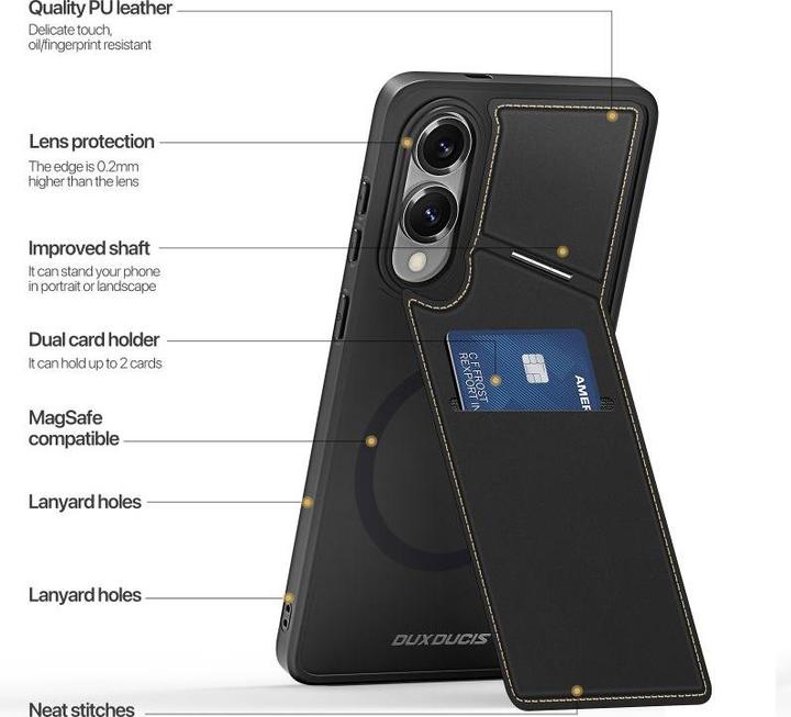 Image du produit Dux Ducis Rafi II Mag Series PC und TPU Hardcase Hülle (Samsung Galaxy S25 Edge)