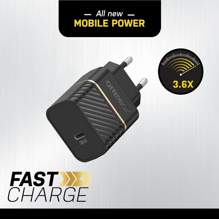 Actual product image OtterBox EU GaN Fast Charge Wall Charger (30 W)
