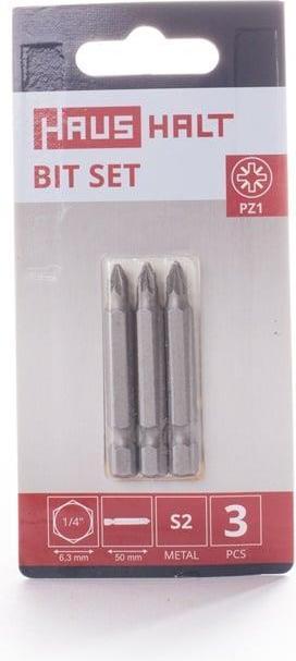 Actual product image Haushalt SCREWDRIVER BIT PZ1X50MM 3PCS (Cross Phillips PH)