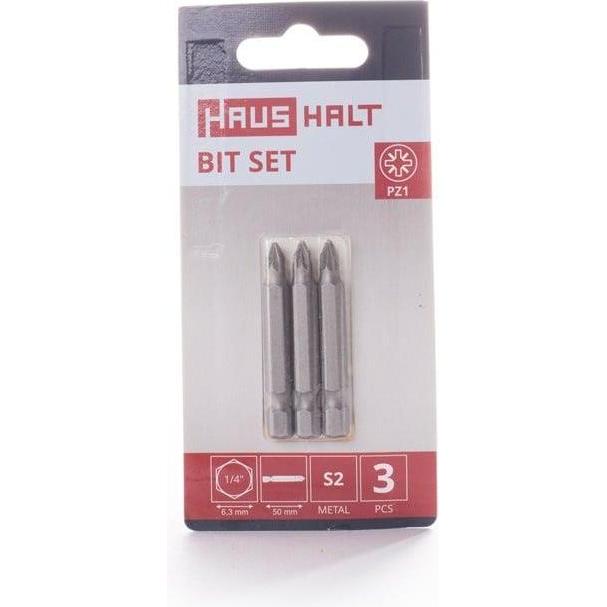Haushalt, Chiave a bussola, Punta Per Cacciavite Pz1x50mm 3pcs (Croce Pozidriv PZ)