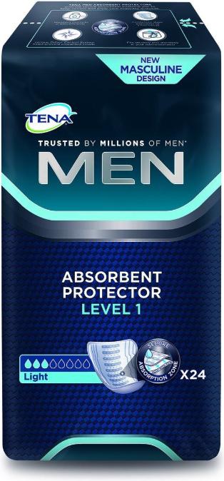 Actual product image Tena MEN pads for bladder incontinence level 1 (24 x, Regular)