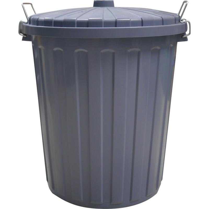 Helit Abfalltonne, Abfalleimer, Grau