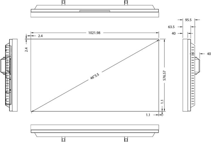 Produktbild Hisense Videowall Display 46L35B5U (1920 x 1080 Pixel, 46")