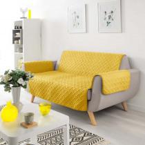 Produktbild Douceur D'intérieur gesteppter Sofaschoner, gelb, 279 x 179 cm