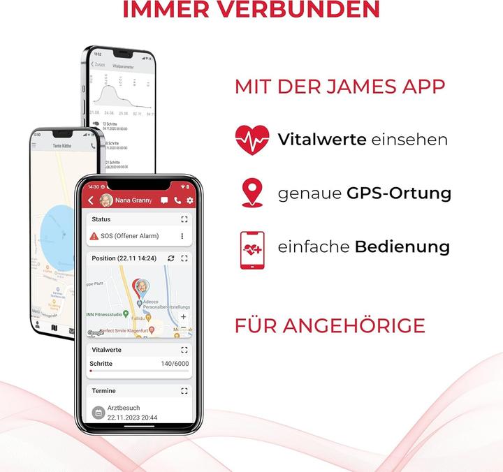 Produktbild Ilogs James Notrufuhr B8 (4G)