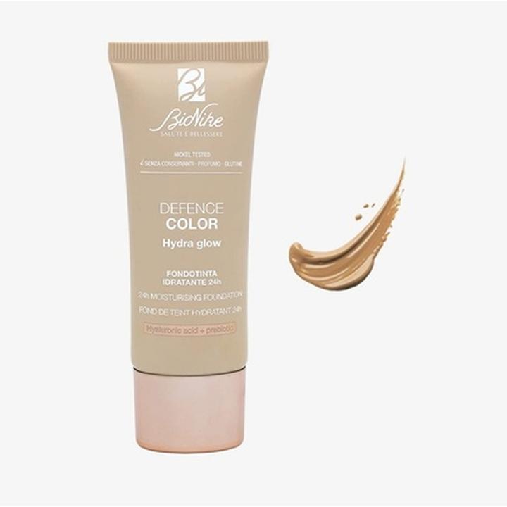 Actual product image BioNike Defence Color Hydra Glow Foundation Moisturizing 24 Hours with Hyaluronic Acid and SPF 15 fo (105 Miel)