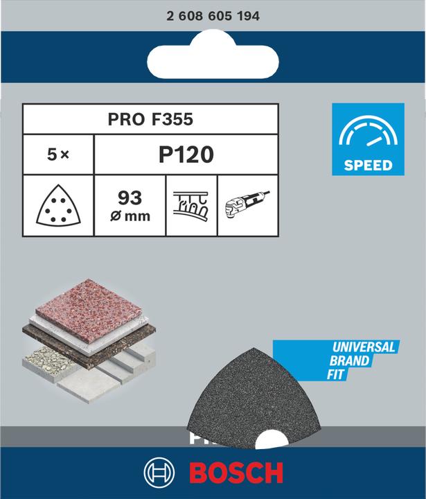 Produktbild Bosch Professional Zubehör PRO F355 Schleifblatt (120)