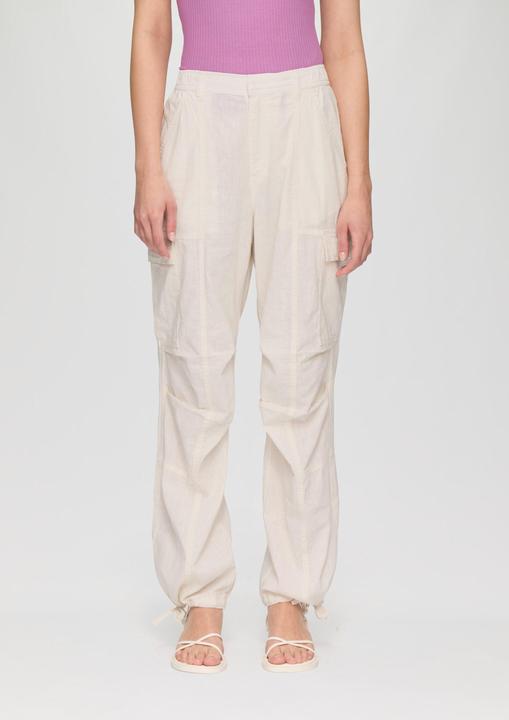 Image du produit S.Oliver Hose Hose aus Leinenmix mit Cargo-Taschen und Ziernaht (44)