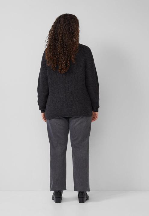 Produktbild S.Oliver Strickpullover Melierter Strickpullover mit Raglanärmeln (46)