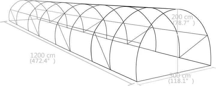 Immagine prodotto vidaXL Gewächshaus