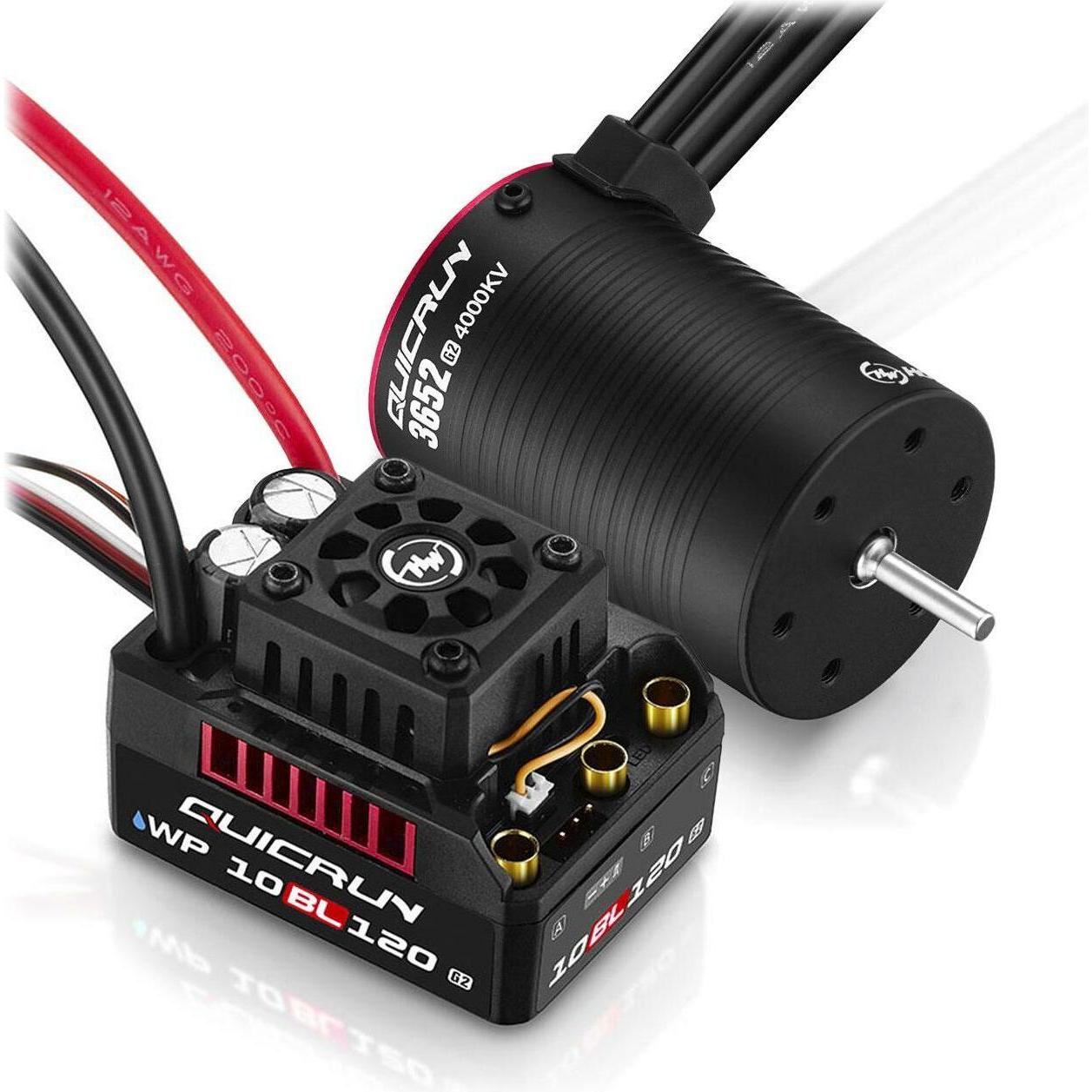 Hobbywing Combo WP10BL120G2 mit 3652SL-4000KV-G2