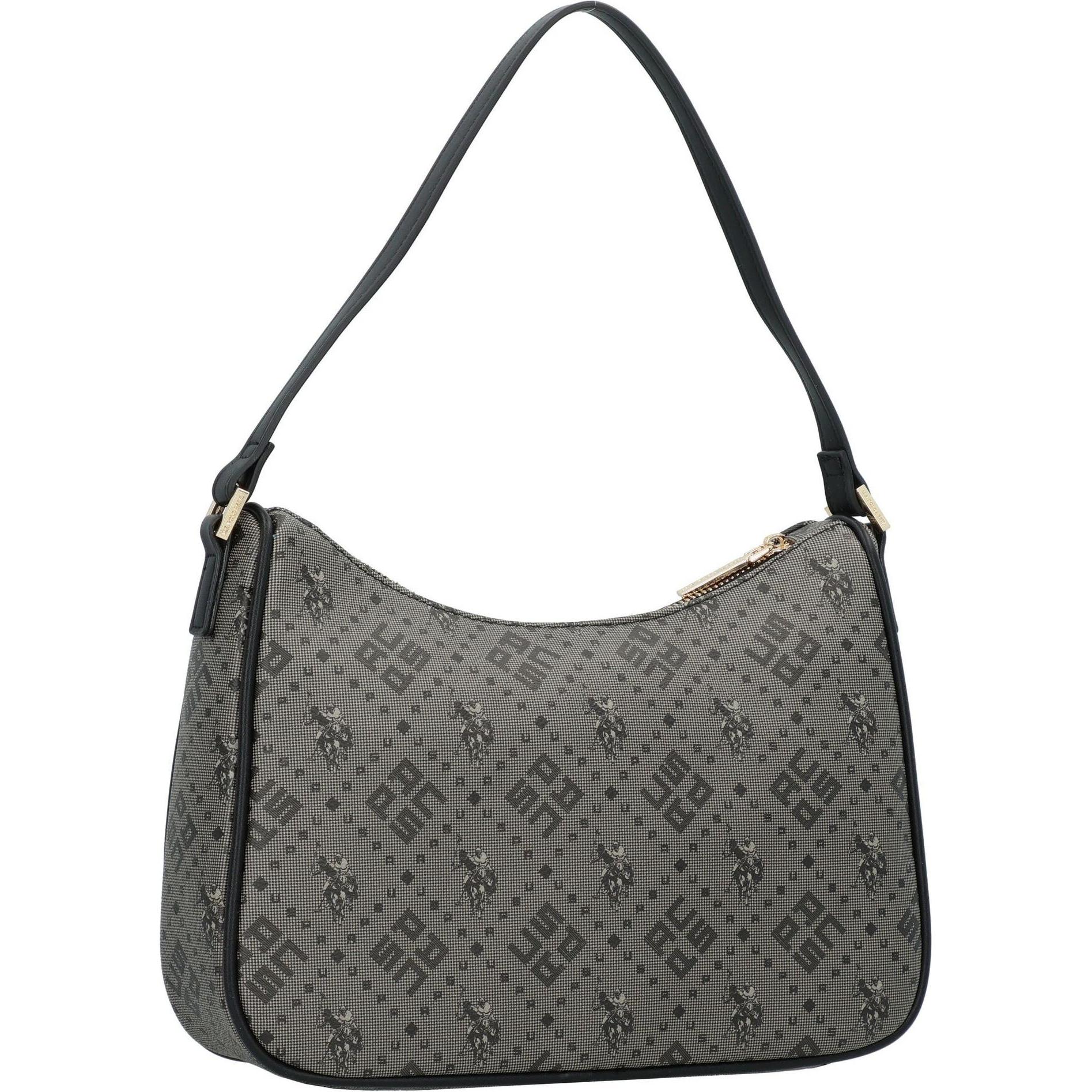 Thumbnail - U.S. Polo, Handtasche, New Hampton Schultertasche 28 cm, Schwarz