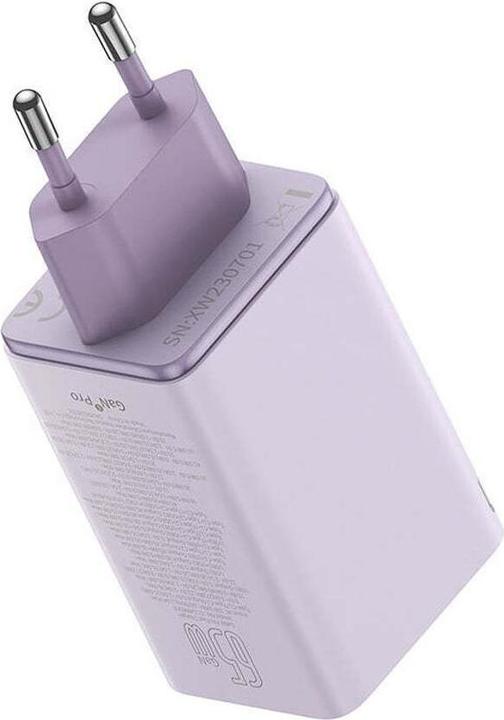 Actual product image Baseus GAN6 Pro Fast Charger, 2xUSB-C 2xUSB, 65W (65 W)