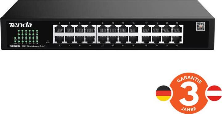 Actual product image Tenda Switch TEG2224D 24GE Cloud (24 ports)