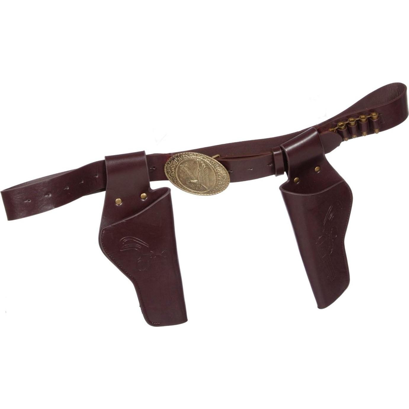 Thumbnail - Metamorph Doppelter Pistolenholster mit Gürtel braun