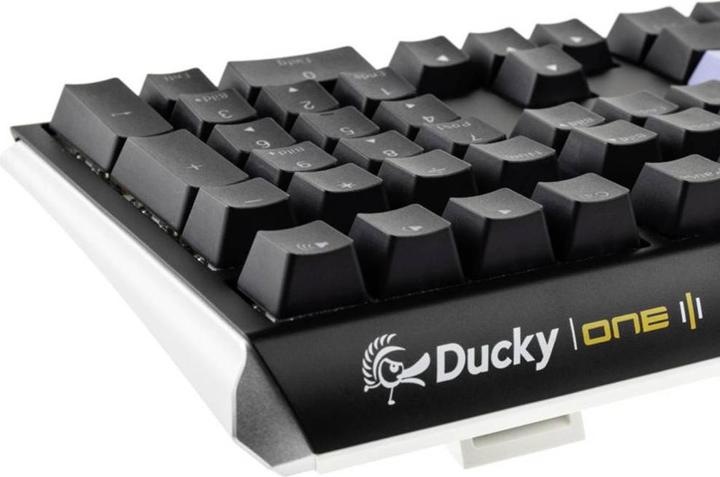 Produktbild Ducky One 3 Classic Black/White Gaming Tastatur, RGB LED - MX-Red (DE, Kabelgebunden)