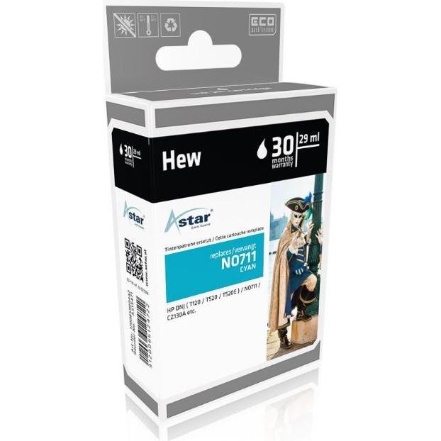 Astar, Druckerpatrone, 29 ml - Cyan - kompatibel - Tintenpatrone (C)