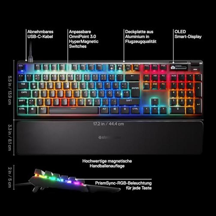 Produktbild SteelSeries Apex Pro Gen 3 (Deutschland, Kabelgebunden)