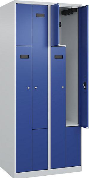 Gentian blue RAL 5010, Light grey RAL 7035
