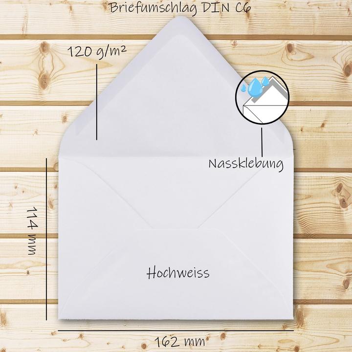 Actual product image Neuser Papier Briefumschläge DIN C6 (200 Stück) (C6, 200 x)