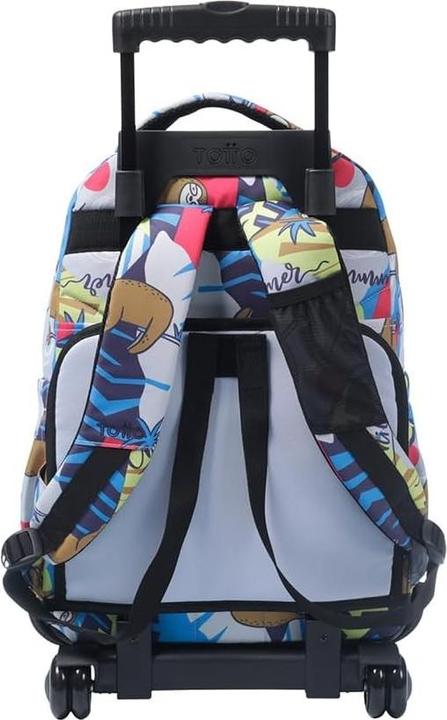 Actual product image Totto School Backpack with Wheels, Practical and Robust, Recycled PET Material